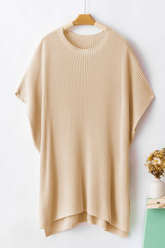 Modern apricot side-slit tunic sweater — modest fall fashion for women, perfect for seasonal transitions by Tela Designs Store.
