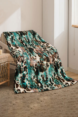 Tela Designs Store Western Style Pattern Flannel Blanket