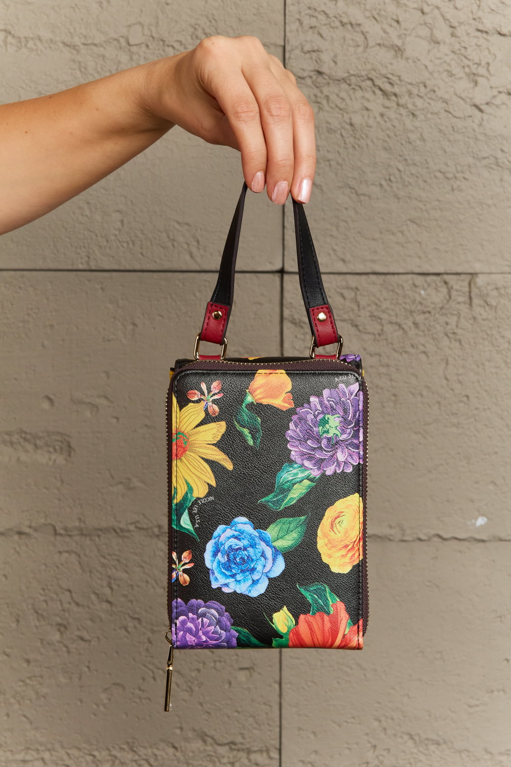 Modern Modest Printed Crossbody Wallet by Tela Designs Store