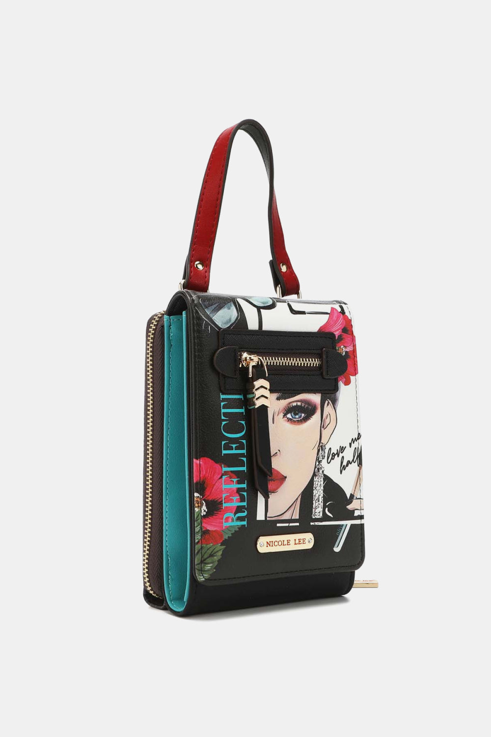 Modern Modest Printed Crossbody Wallet by Tela Designs Store