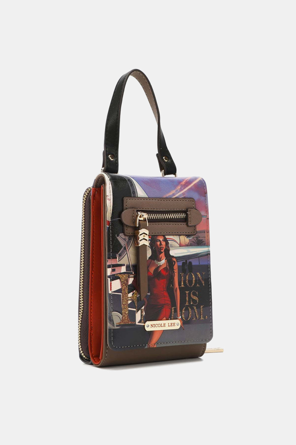Modern Modest Printed Crossbody Wallet by Tela Designs Store