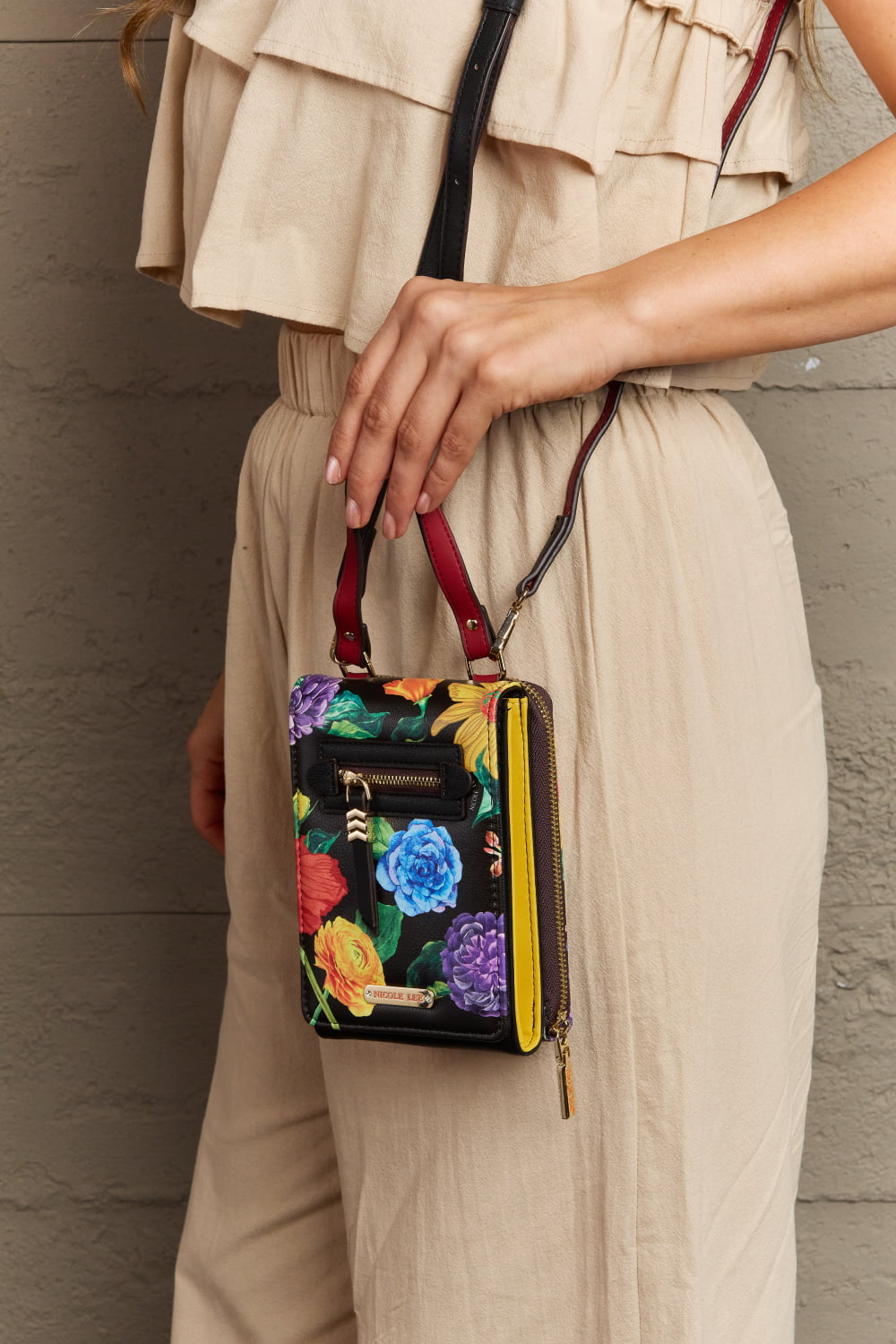 Modern Modest Printed Crossbody Wallet by Tela Designs Store