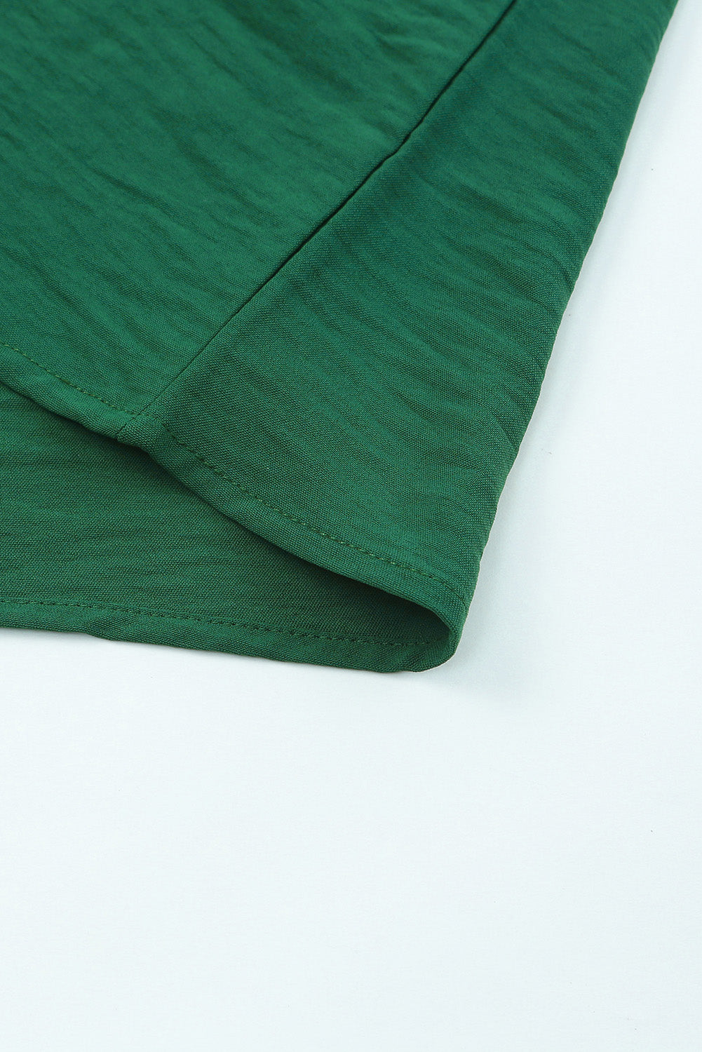 Modest Green Smocked Wrist Shift Top