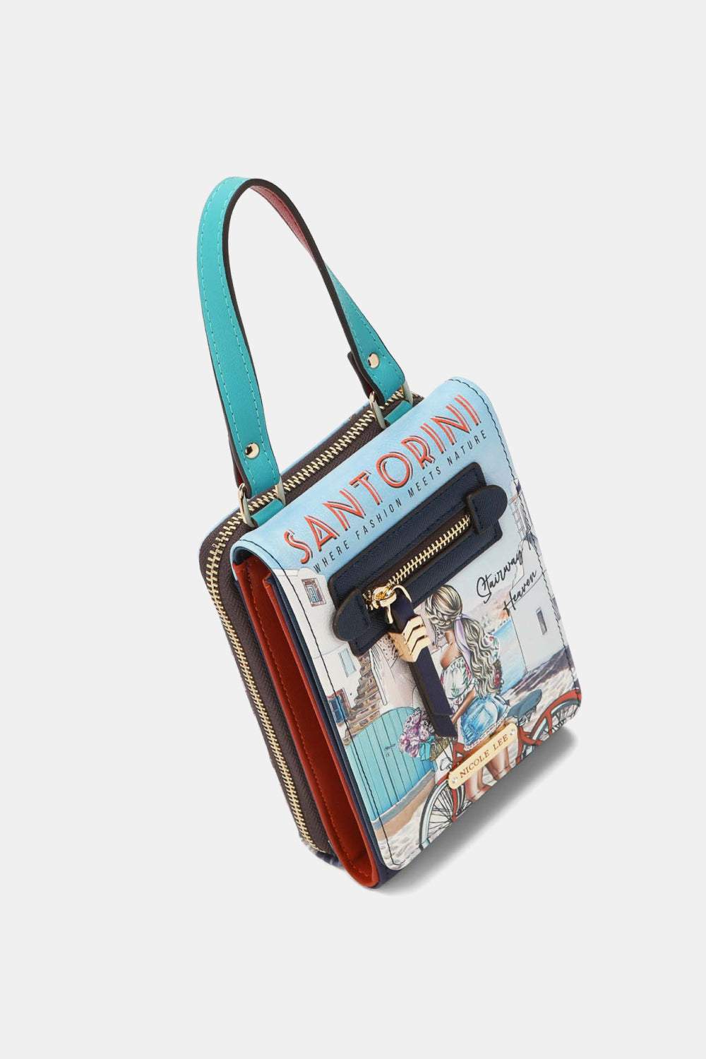 Modern Modest Printed Crossbody Wallet by Tela Designs Store