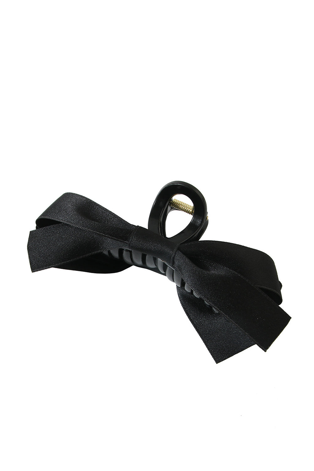 Modern Black Bow Decor Large Hair Claw Clip