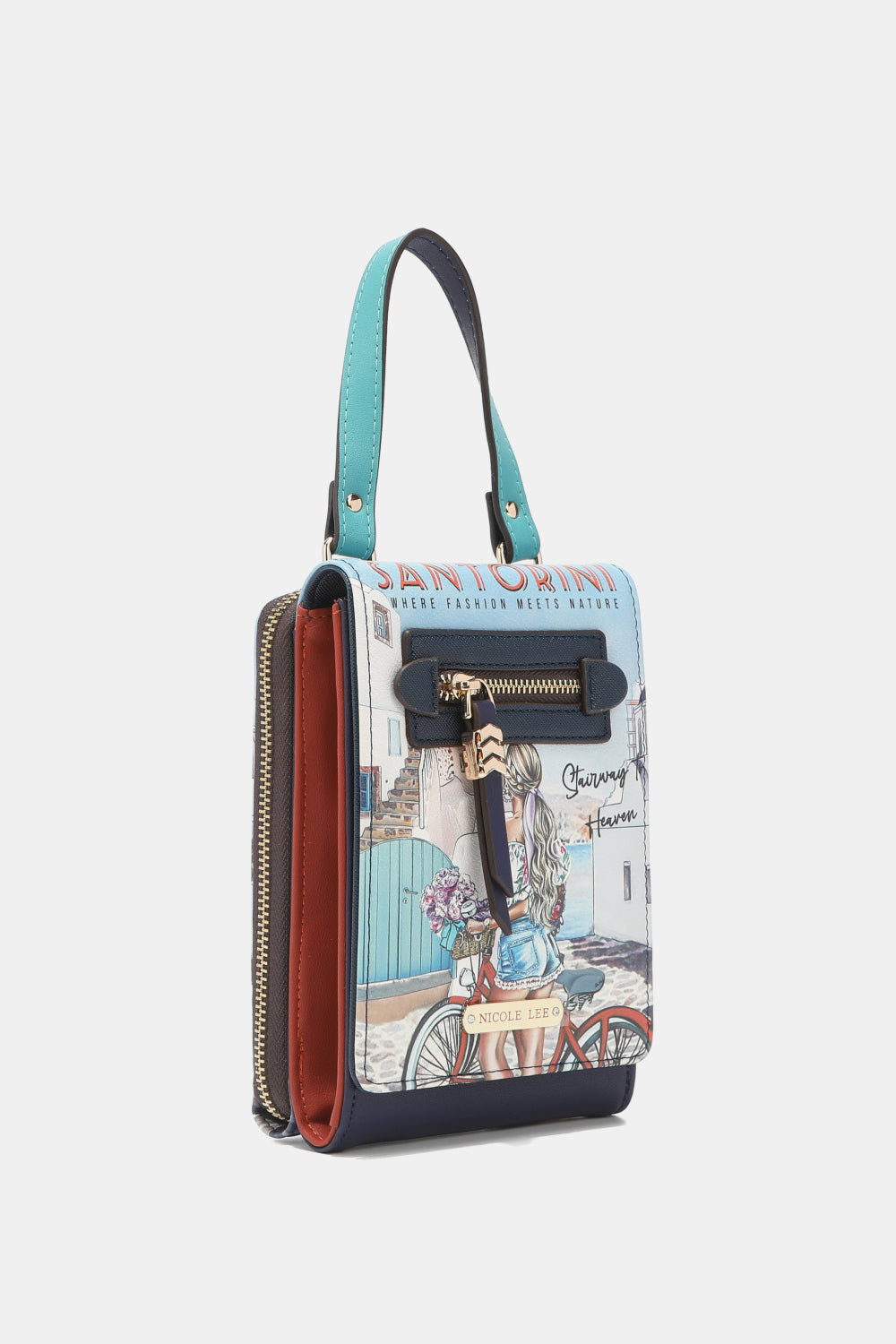 Modern Modest Printed Crossbody Wallet by Tela Designs Store