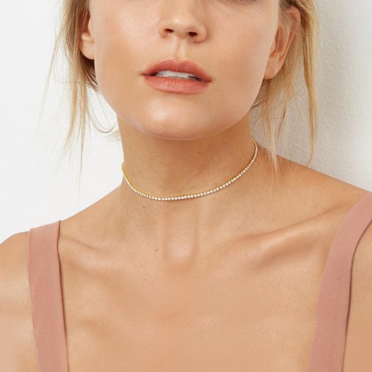 Have My Love Choker 18K Gold-Plated Crystal Necklace