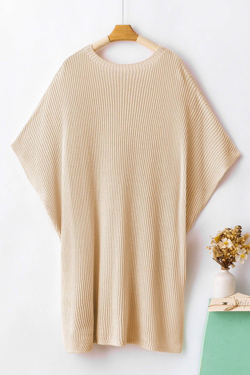 Modern apricot side-slit tunic sweater — modest fall fashion for women, perfect for seasonal transitions by Tela Designs Store.