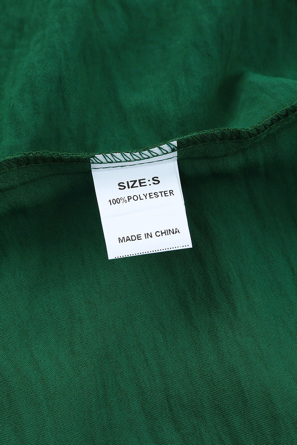 Modest Green Smocked Wrist Shift Top