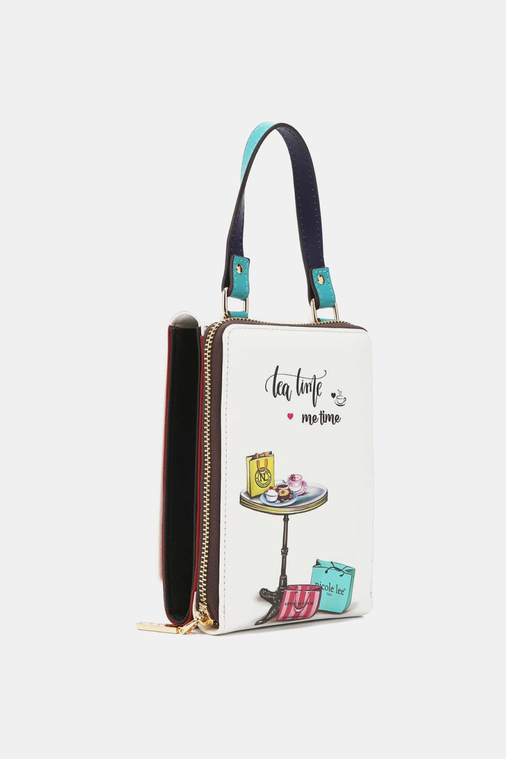 Modern Modest Printed Crossbody Wallet by Tela Designs Store
