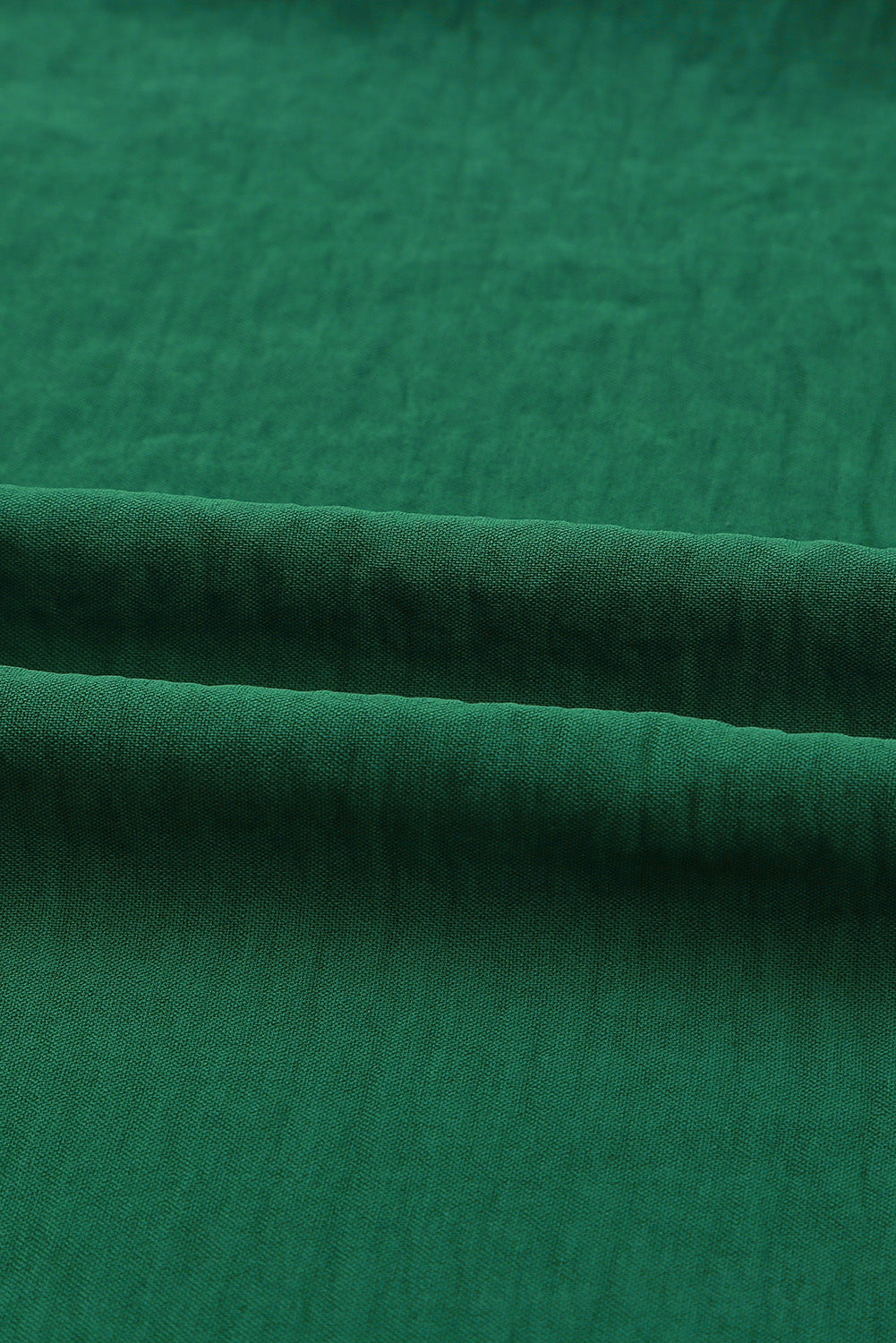 Modest Green Smocked Wrist Shift Top