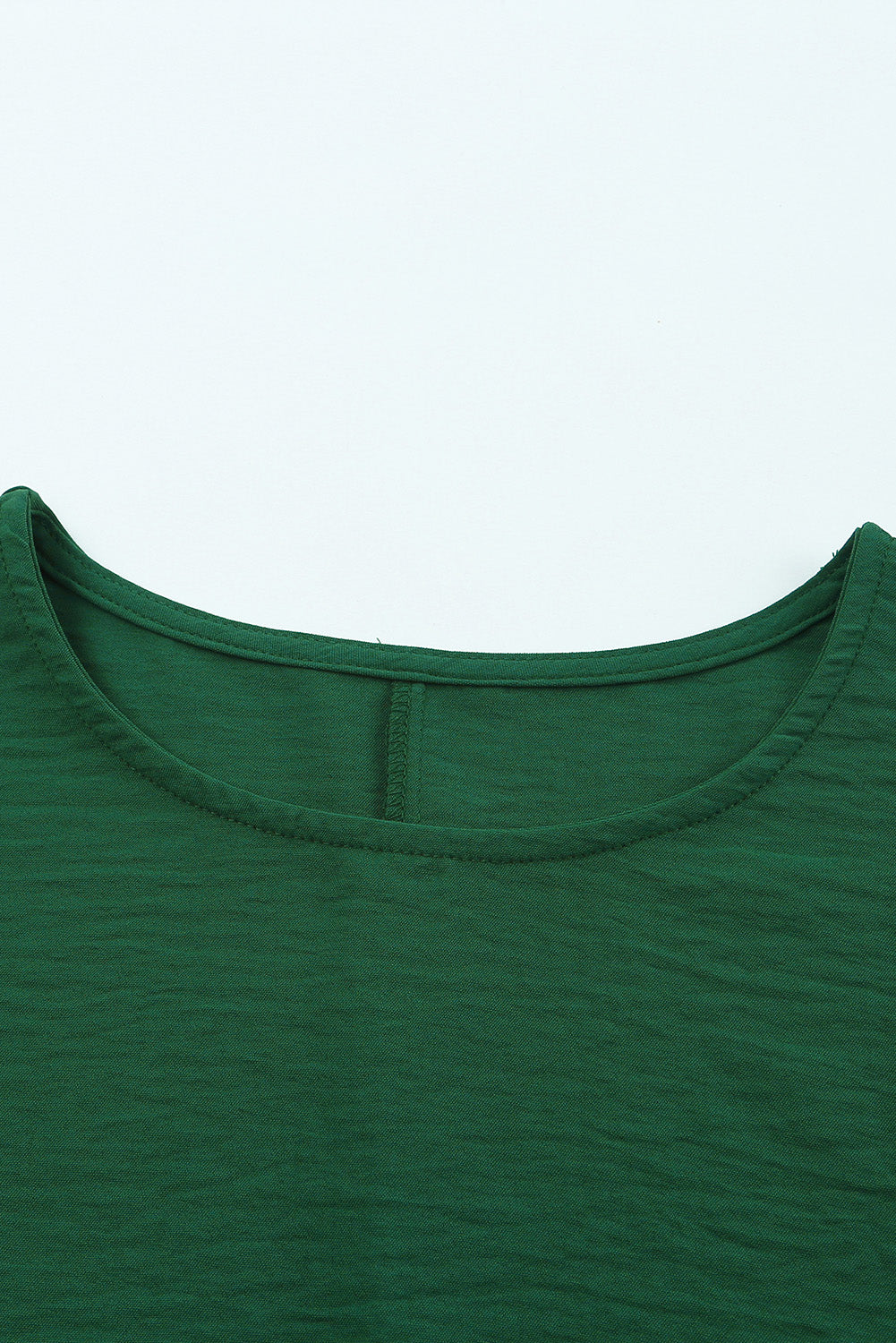 Modest Green Smocked Wrist Shift Top