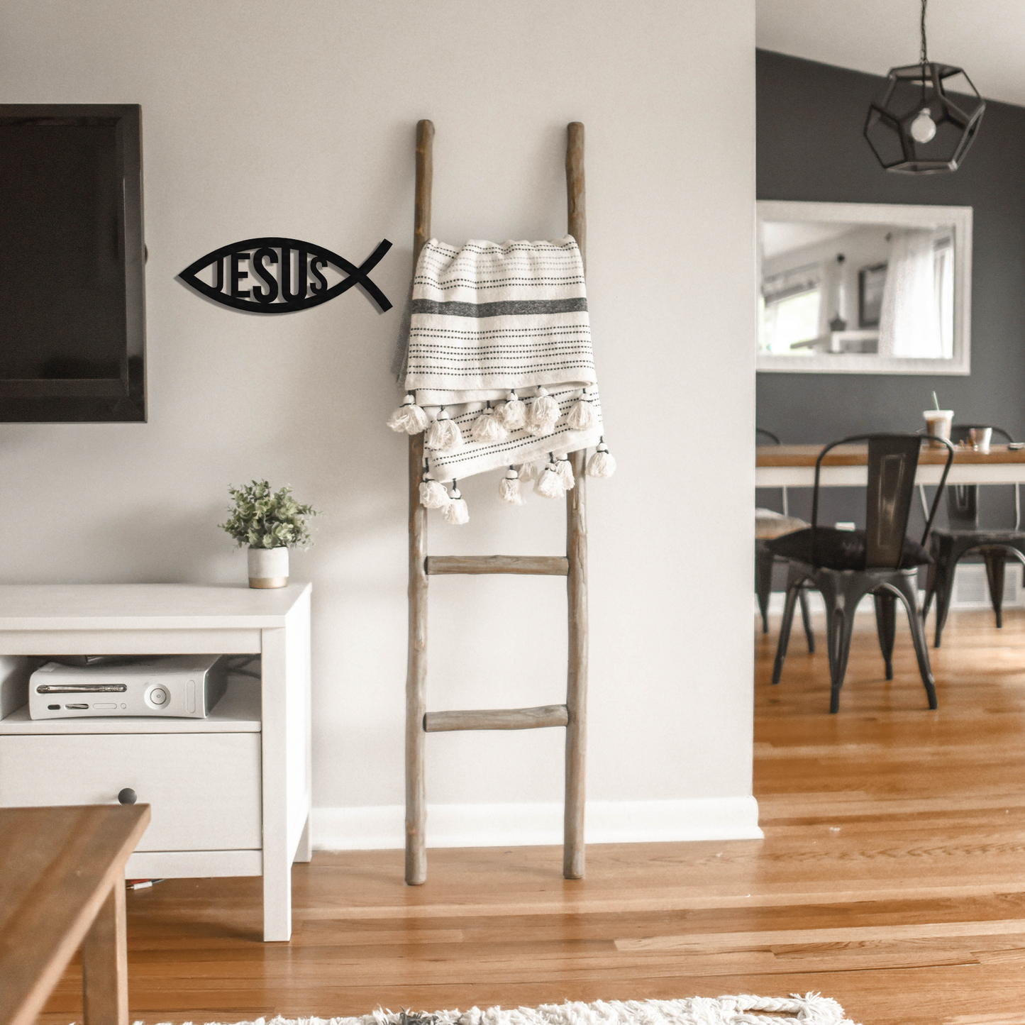 Modern Faith Jesus Fish Metal Wall Art