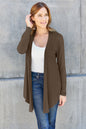 Classic Bae Full-Size Open Front Long Sleeve Cardigan - Everyday Essentials