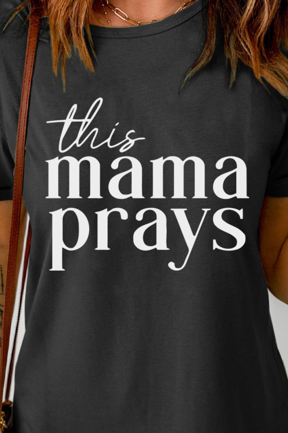 This Mama Prays - Christian Mom Essential Graphic Tee