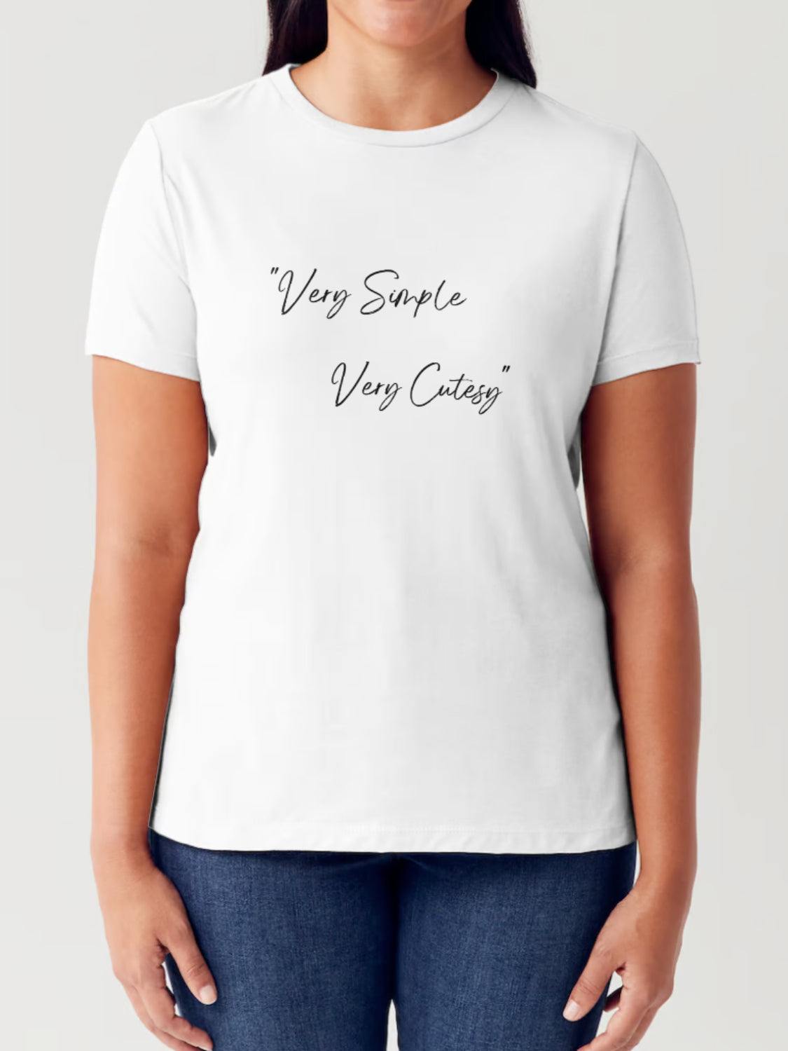 Unapologetic 'Very Simple Very Cutesy' Cotton Tee