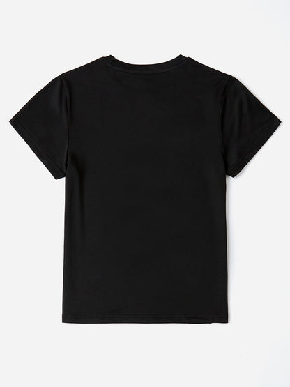 Faith Vertical Script Round Neck Short Sleeve T-Shirt