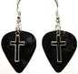 FaithStrings™ Cross Drop Earrings – Handmade Guitar-Inspired Dangles