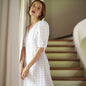 Unapologetic Grace: Embroidered Cotton Puff Sleeve Maxi Dress