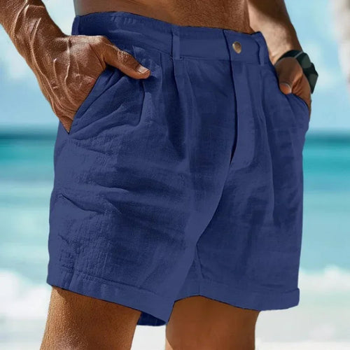 Modern Modest: Men's Linen-Cotton Summer Shorts