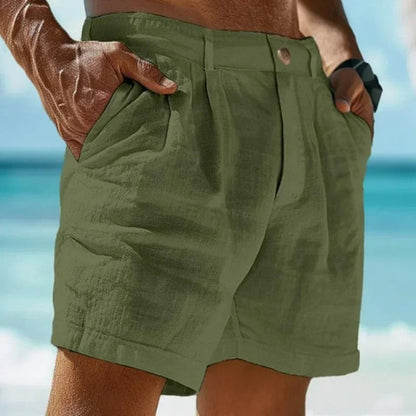Modern Modest: Men's Linen-Cotton Summer Shorts