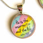 Resurrection & Life Pendant Necklace | John 11:25 | Easter Jewelry