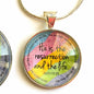 Resurrection & Life Pendant Necklace | John 11:25 | Easter Jewelry