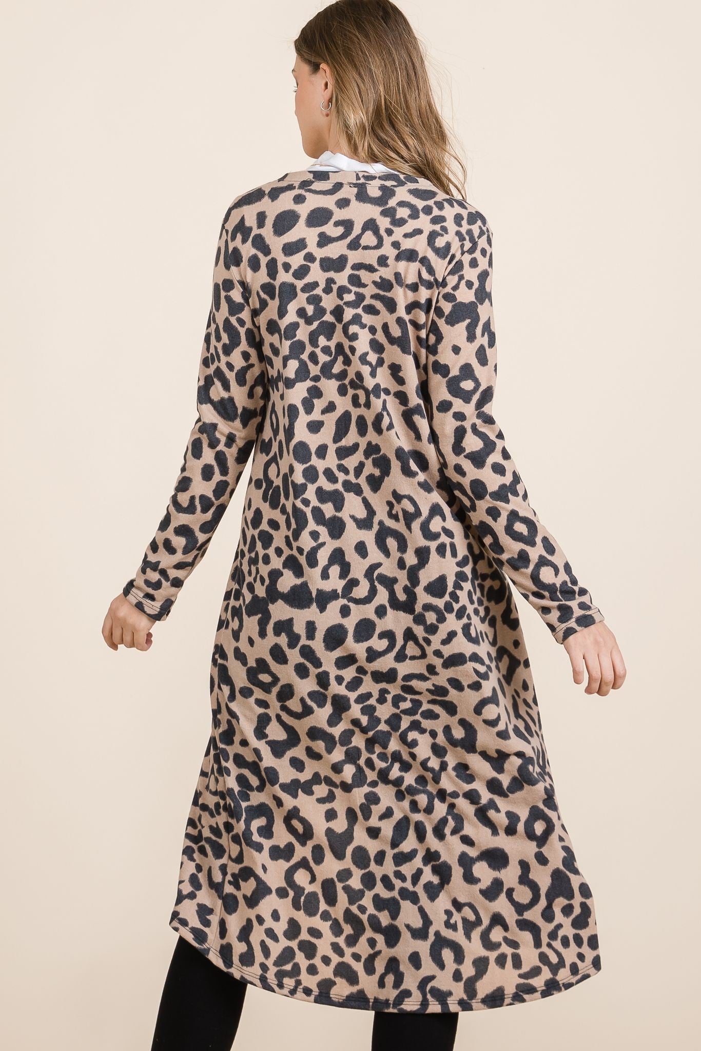 Wild Grace Full Size Leopard Cardigan