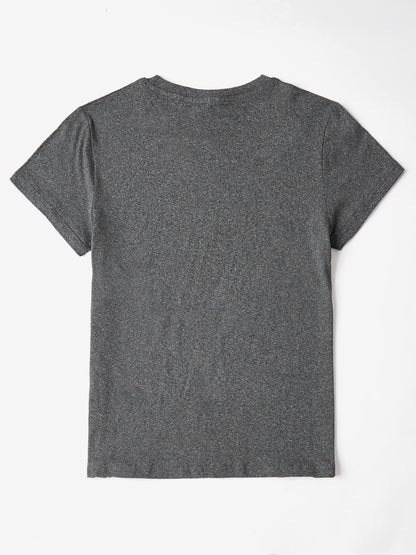 Faith Vertical Script Round Neck Short Sleeve T-Shirt