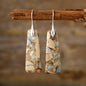 Golden Grace Natural Stone Drop Earrings