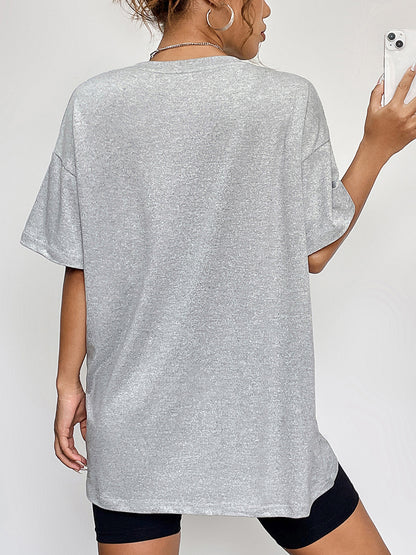 Fall Faith Graphic Tee: 'Fall Into Jesus, He Never Leaves'