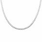 Delicate 18K gold-plated crystal choker necklace with fold-over clasp, displayed in gold finish on neutral background.