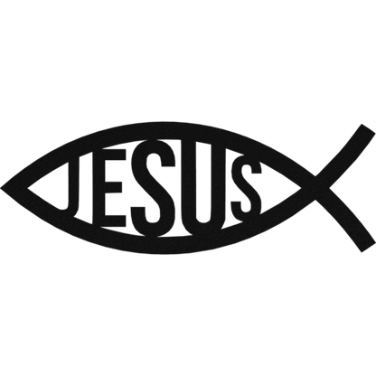 Modern Faith Jesus Fish Metal Wall Art