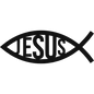 Modern Faith Jesus Fish Metal Wall Art