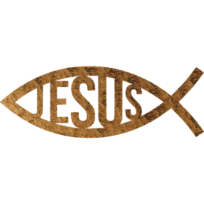Modern Faith Jesus Fish Metal Wall Art