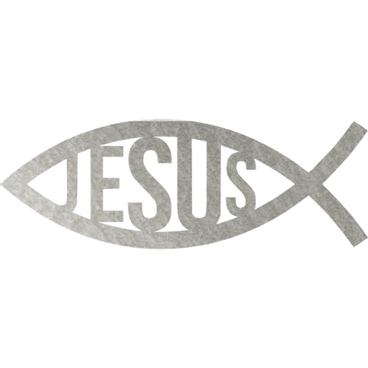 Modern Faith Jesus Fish Metal Wall Art