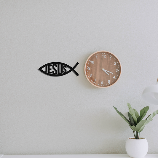 Modern Faith Jesus Fish Metal Wall Art